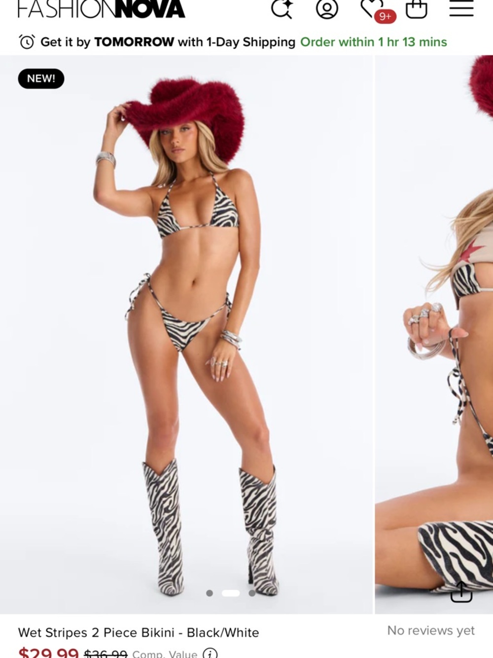 Fashion Nova Plush Western Hat - Burgundy